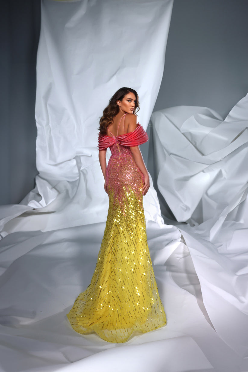 Prom Dresses Prom Formal Long Mermaid Evening Dress Purple/Kiwi