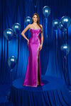 Prom Dresses Prom Fitted Long Slit Formal Evening Dress Lavender