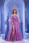 Prom Dresses A Line Prom Long Beaded Formal Evening Dress Lavender