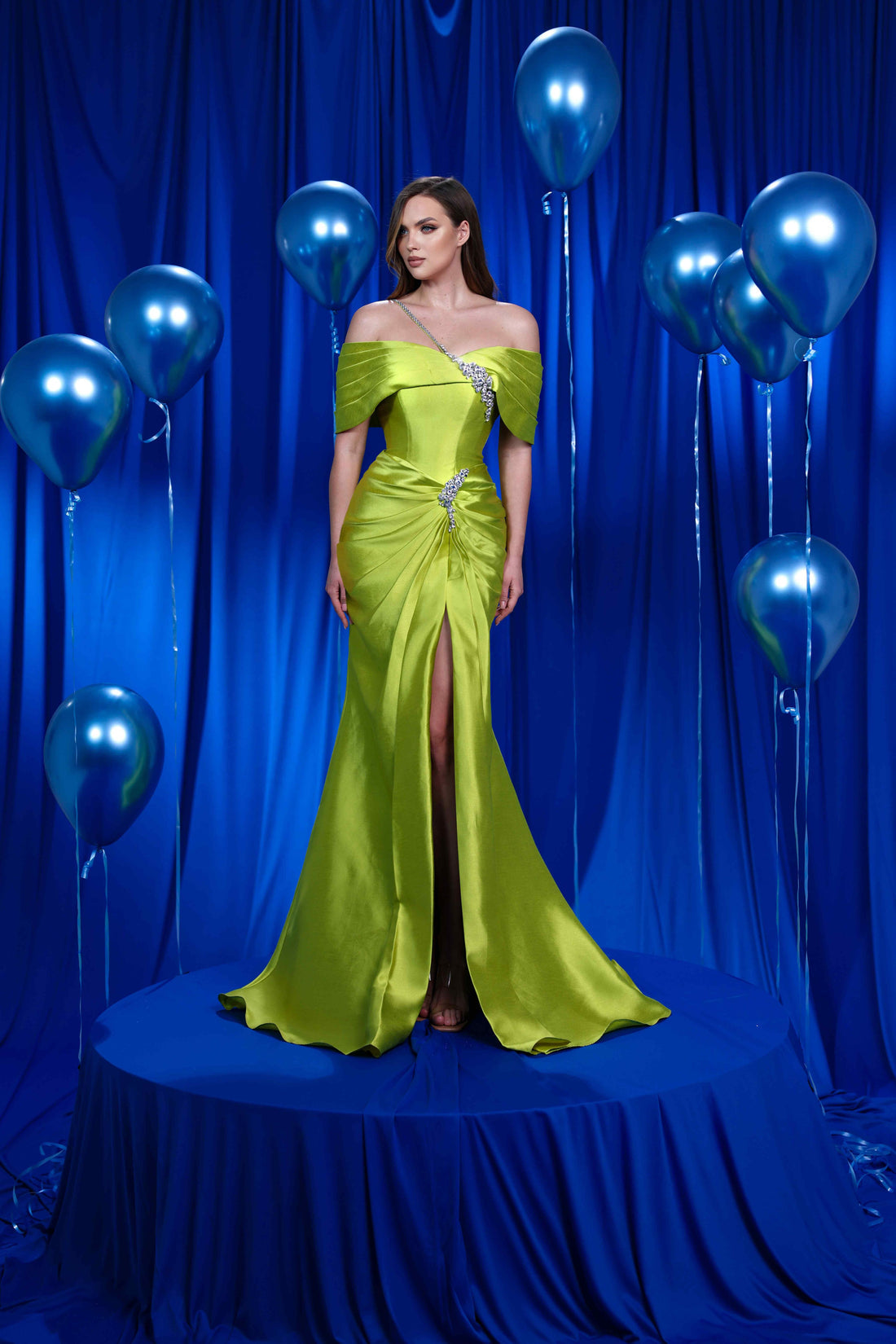 Prom Dresses Long Mermaid Fit Formal Evening Prom Dress Olive