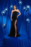 Prom Dresses Prom Slit Long Formal Evening Fitted Dress Black