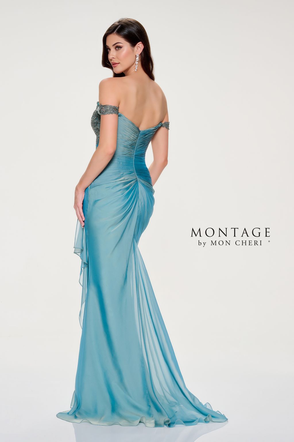 Formal Dresses Long Ruched Mermaid Formal Dress Aqua