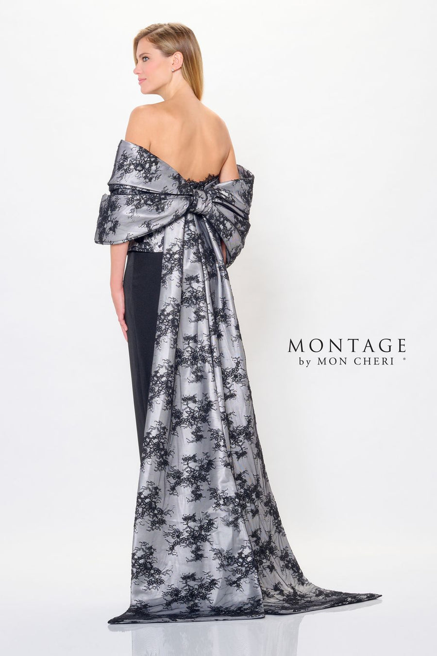 Formal Dresses Long Formal Fitted Peplum Evening Dress Black/Silver