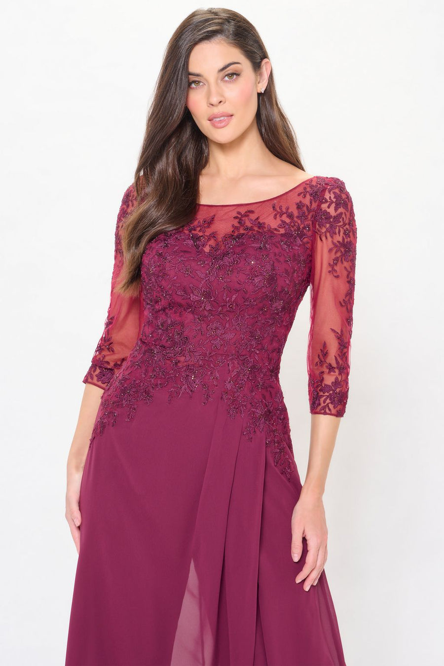 Mother of the Bride Dresses Long Mother of the Bride Formal Dress Bordeaux