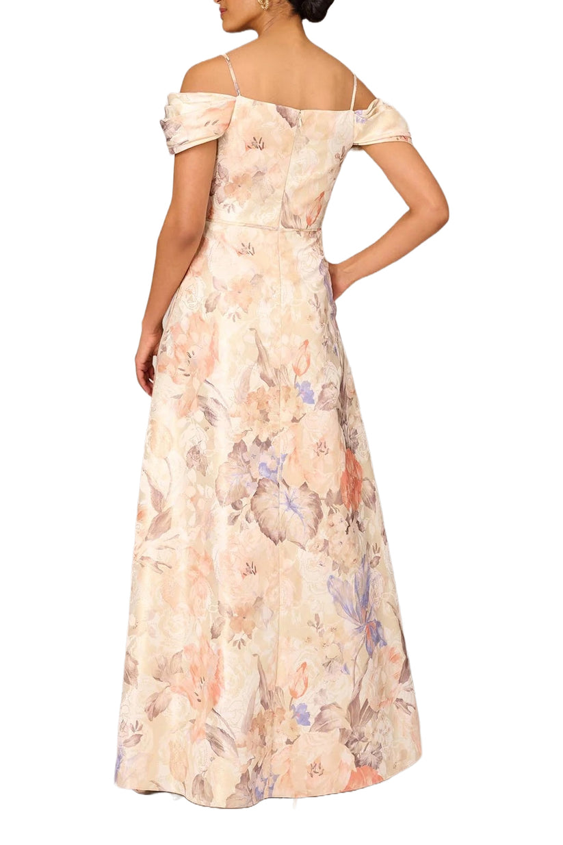 Formal Dresses Long Formal Metallic Evening Dress Bronze Multi