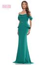 Mother of the Bride Dresses Mother of the Bride Off Shoulder Peplum Sheath Dress Emerald