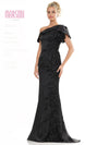 Mother of the Bride Dresses Mother of the Bride One Shoulder Lace Applique Dress Black