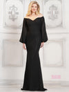 Mother of the Bride Dresses Mother of the Bride Long Sleeve Dress Black