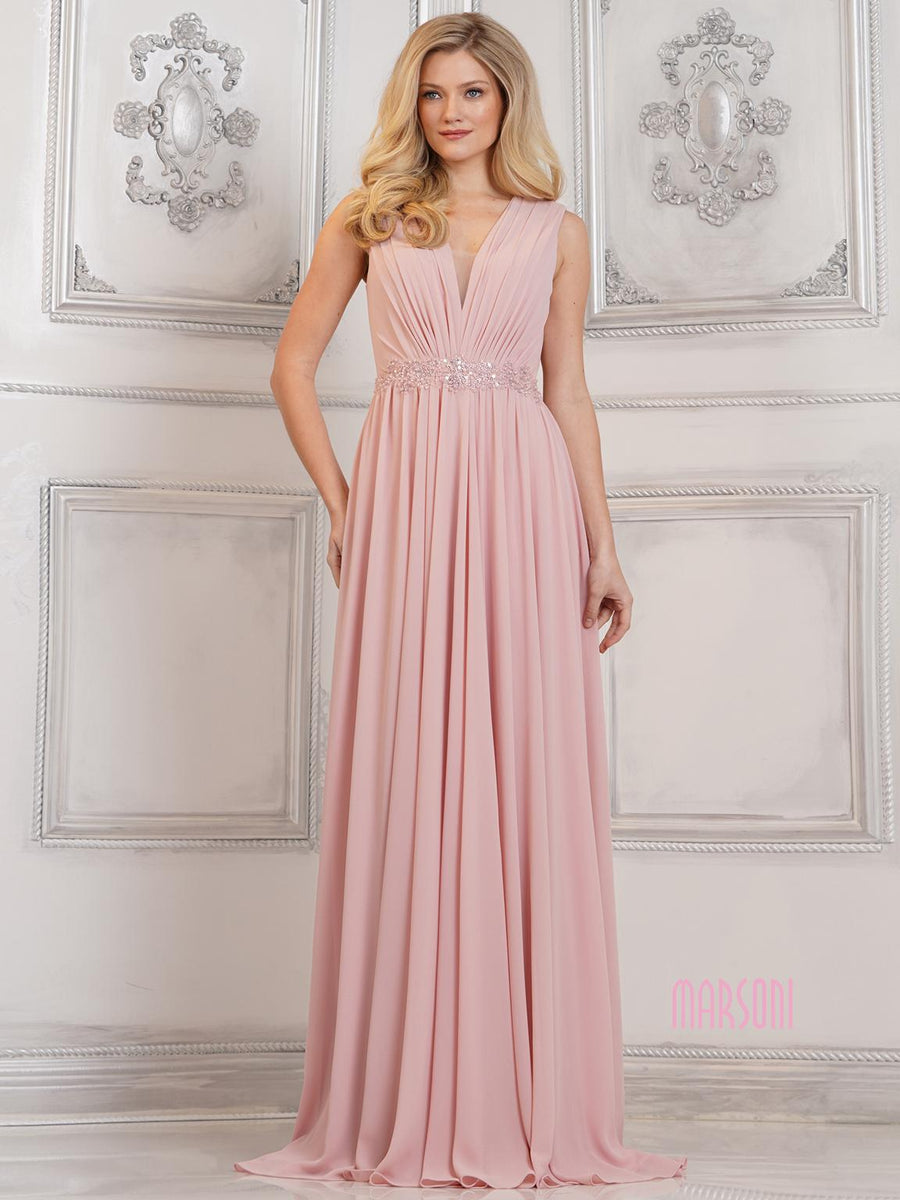 Formal Dresses Long A Line Formal Prom Dress Dusty Rose