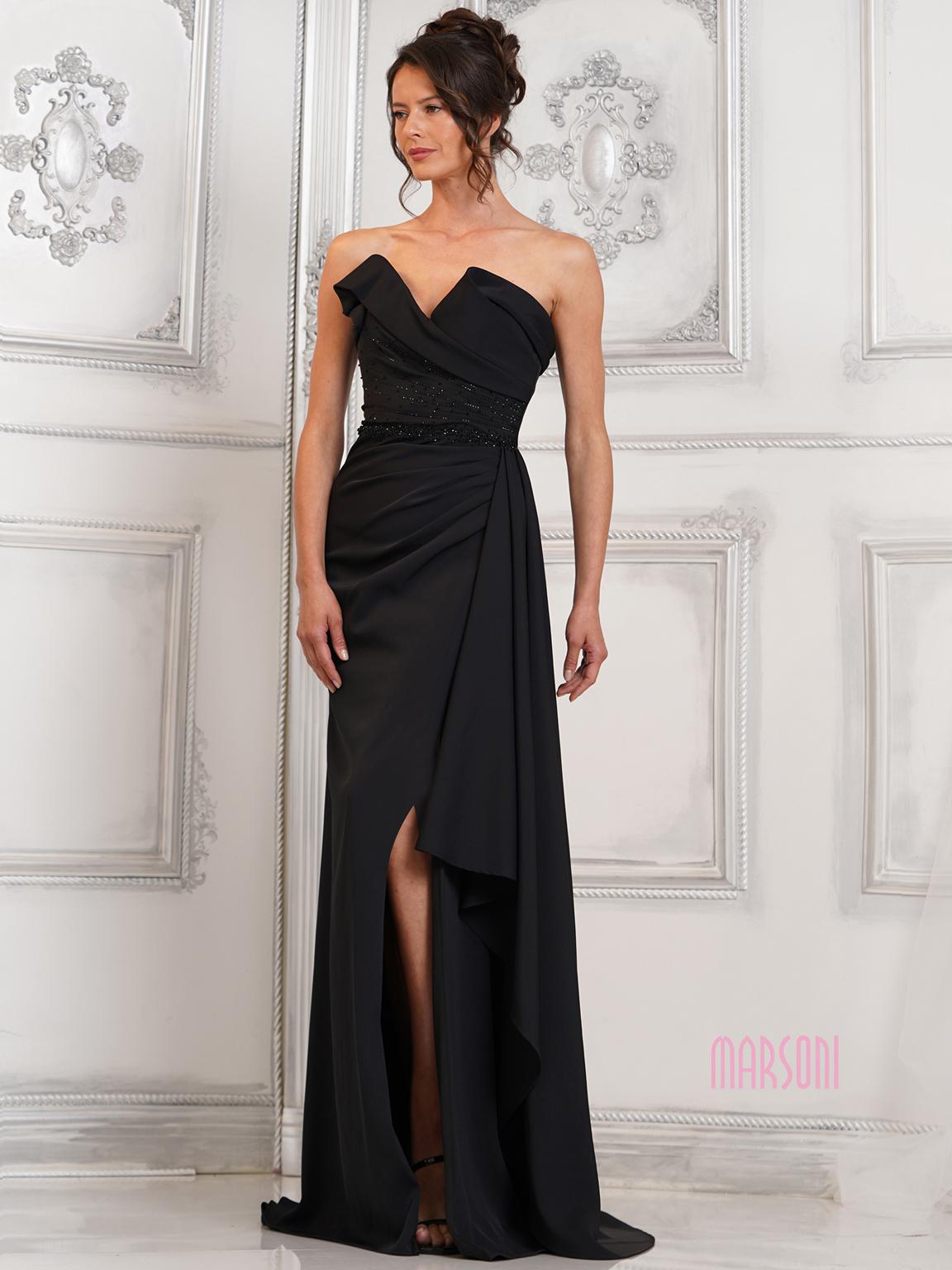 Formal Dresses Long Fitted Formal Prom Beaded Dress Black