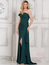 Formal Dresses Long Fitted Formal Prom Beaded Dress Deep Green