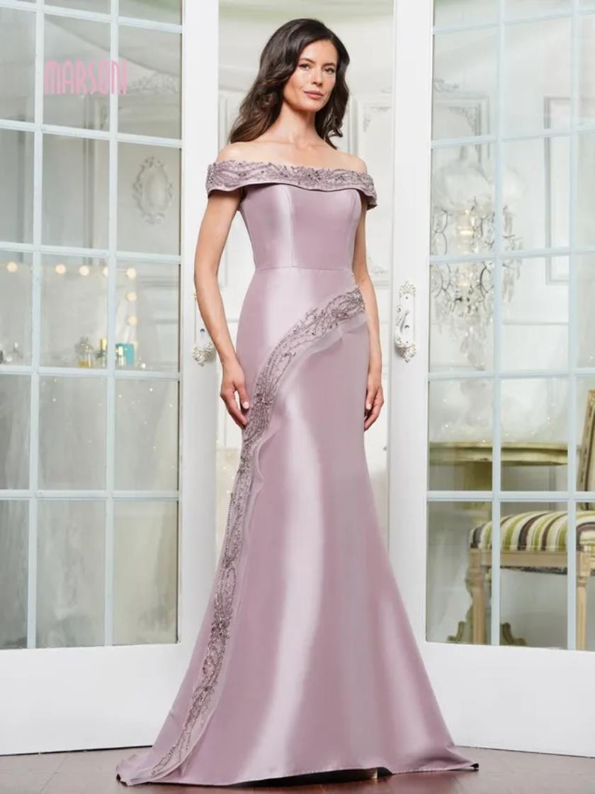 Formal Dresses Formal Long Fitted Dress Dusty Rose