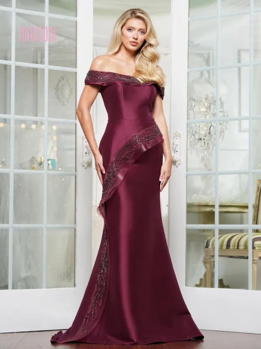 Formal Dresses Formal Long Fitted Dress Wine