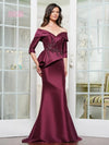 Formal Dresses Formal Fitted Dress Wine
