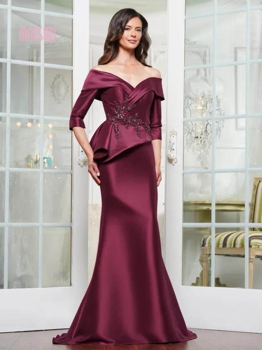 Formal Dresses Formal Fitted Dress Wine