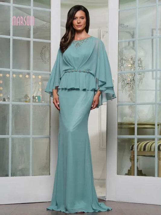Mother of the Bride Dresses Long Formal Mother of the Bride Cape Dress Sage