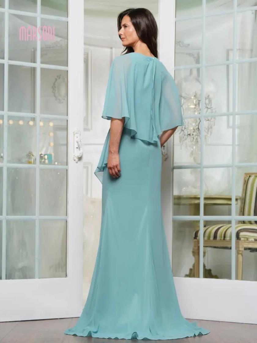 Mother of the Bride Dresses Long Mother of the Bride Formal Cape Dress Sage