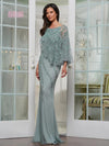 Mother of the Bride Dresses Beaded Long Formal Mother of the Bride Dress Sage