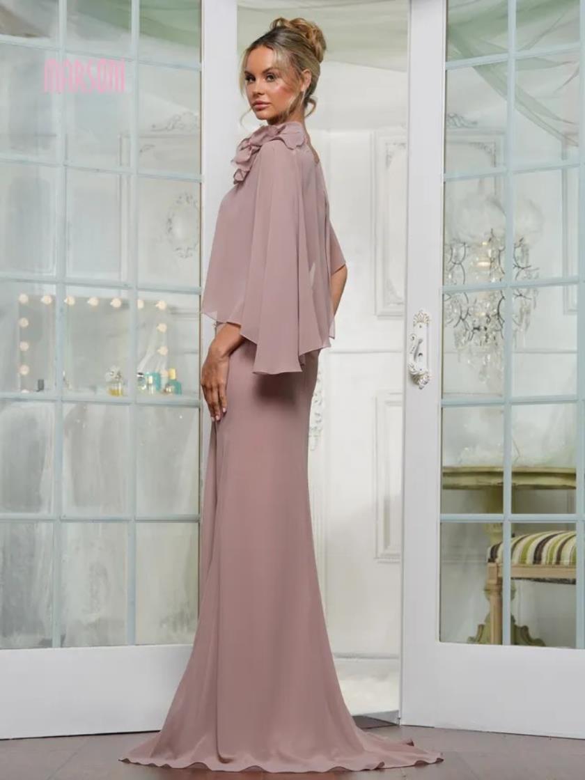 Mother of the Bride Dresses Long Formal Mother of the Bride Cape Dresses Wisteria