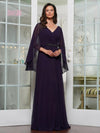 Formal Dresses Beaded Formal Mother of the Bride Dress Aubergine