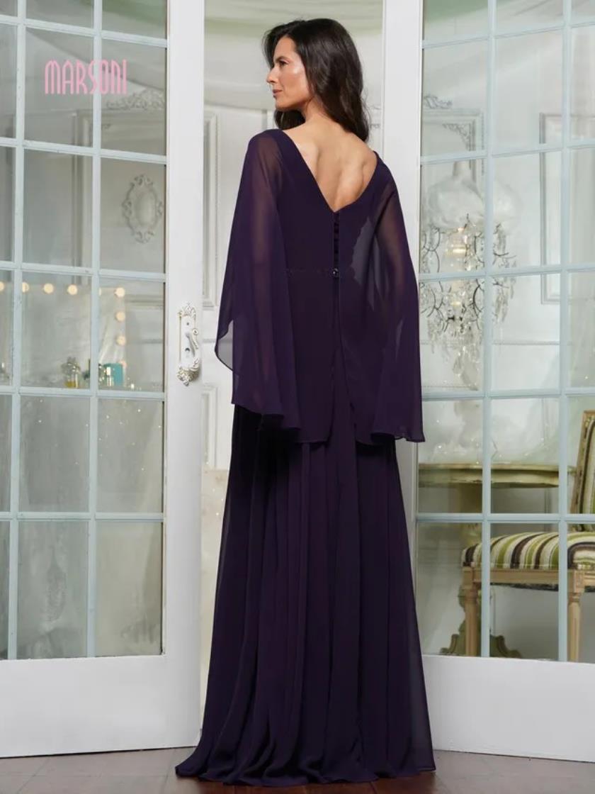 Formal Dresses Beaded Formal Mother of the Bride Dress Aubergine