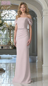 Marsoni MV1352 Fitted Long Formal Beaded Dress  Mauve