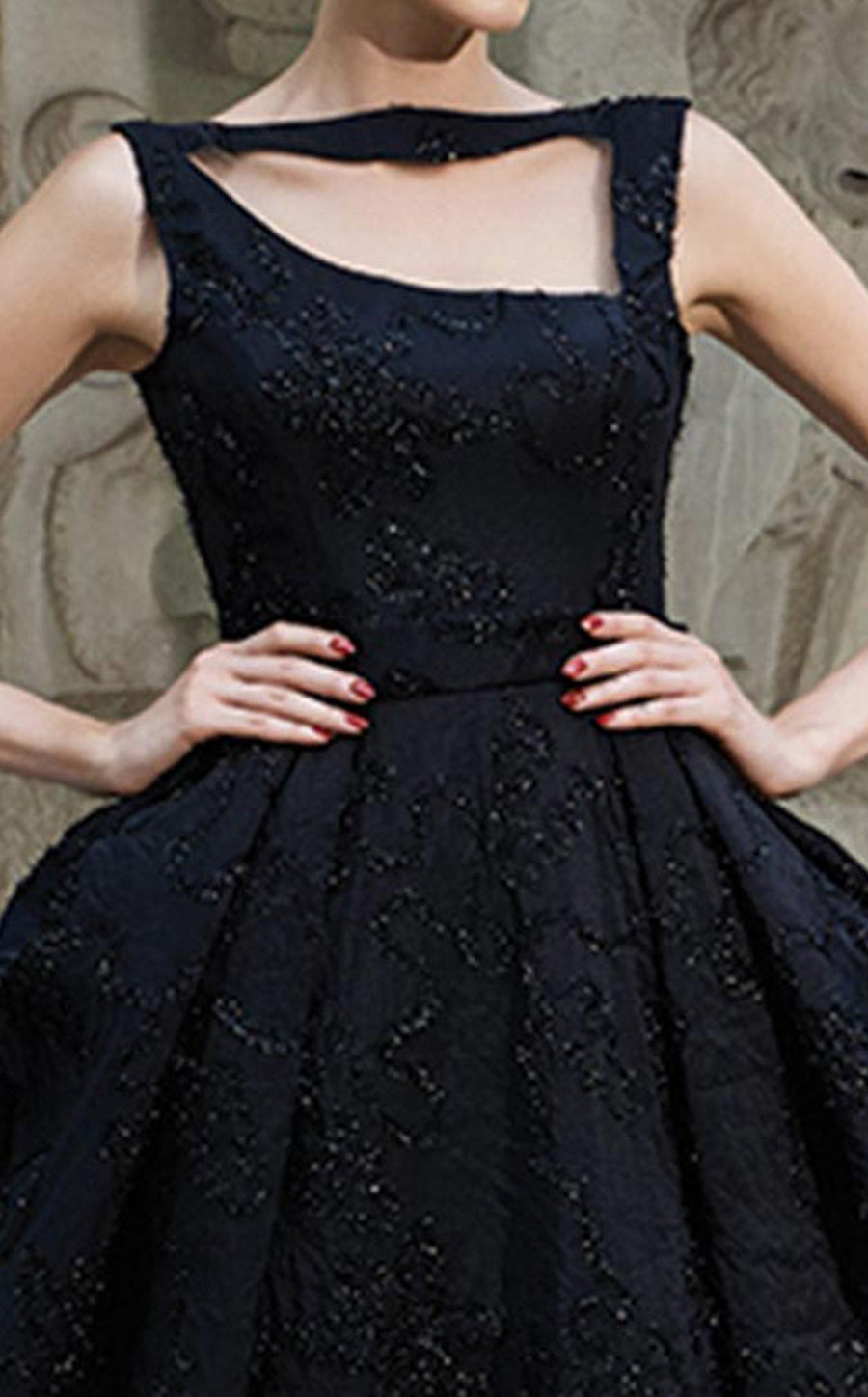 Formal Dresses Long Lace Formal Evening Dress Black