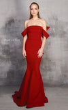 Formal Dresses Long Evening Gown Mermaid Ruffle Formal Dress Red
