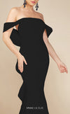 Formal Dresses Long Evening Gown Mermaid Ruffle Formal Dress Black
