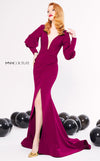Formal Dresses Long Sleeve Formal Mermaid Evening Dress Cherry