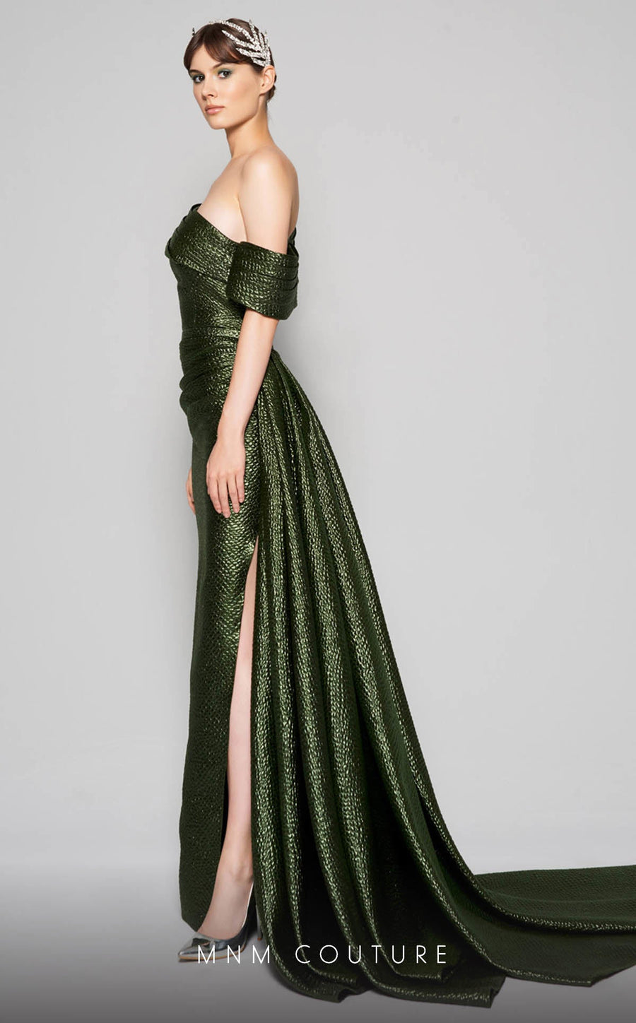 Formal Dresses Fitted Long Formal Slit Evening Prom Dress Green