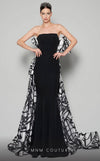 Formal Dresses Prom Long Fitted Formal Overskirt Evening Prom Dress Black