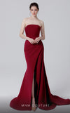 Formal Dresses Long Fitted Formal Evening Slit Mermaid Dress  Cherry