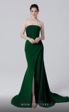 Formal Dresses Long Fitted Formal Evening Slit Mermaid Dress  Green