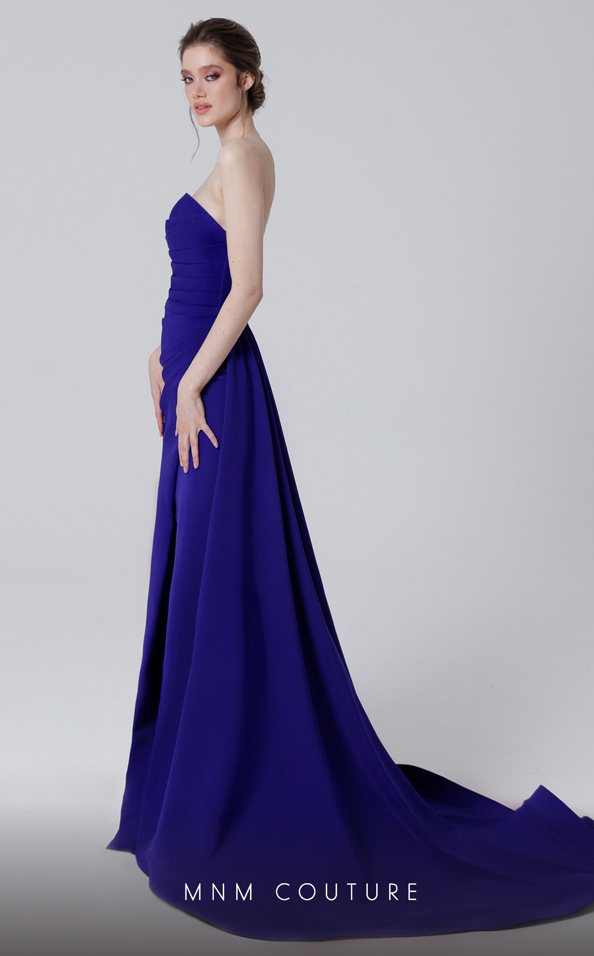 Formal Dresses Long Fitted Formal Evening Slit Mermaid Dress  Royal Blue