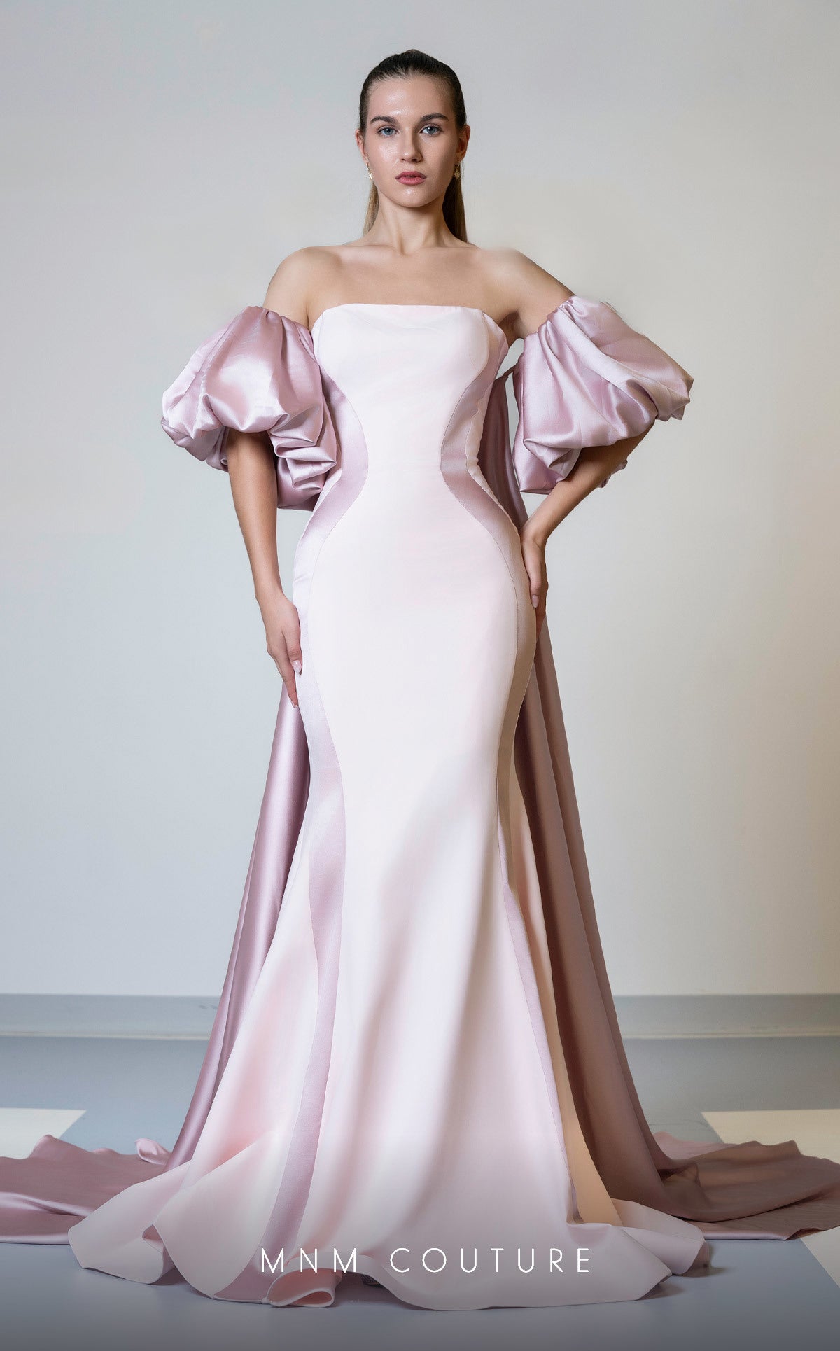 Formal Dresses Long Fitted Overskirt Mermaid Formal Dress Pink