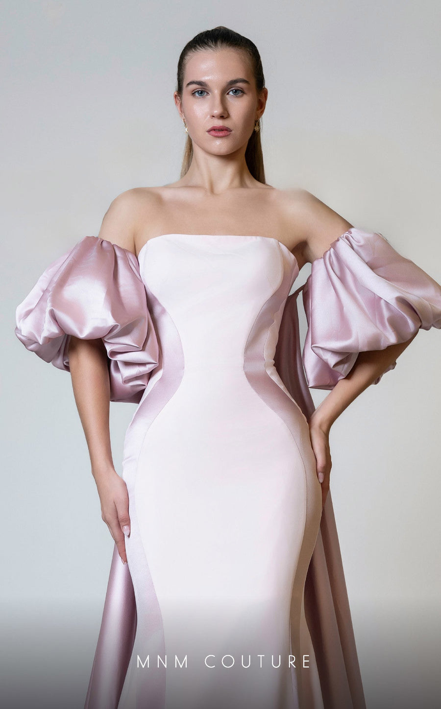 Formal Dresses Long Fitted Overskirt Mermaid Formal Dress Pink