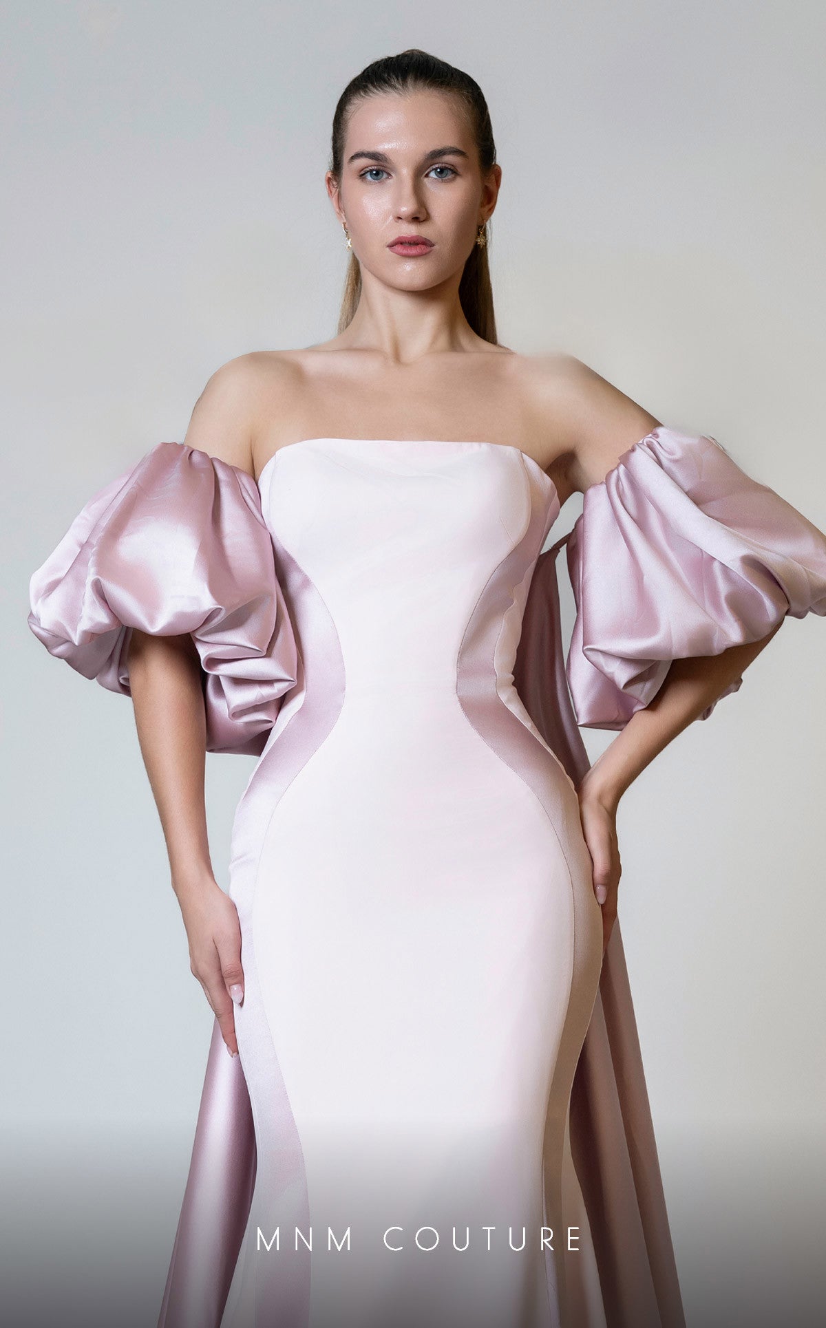 Formal Dresses Long Fitted Overskirt Mermaid Formal Dress Pink