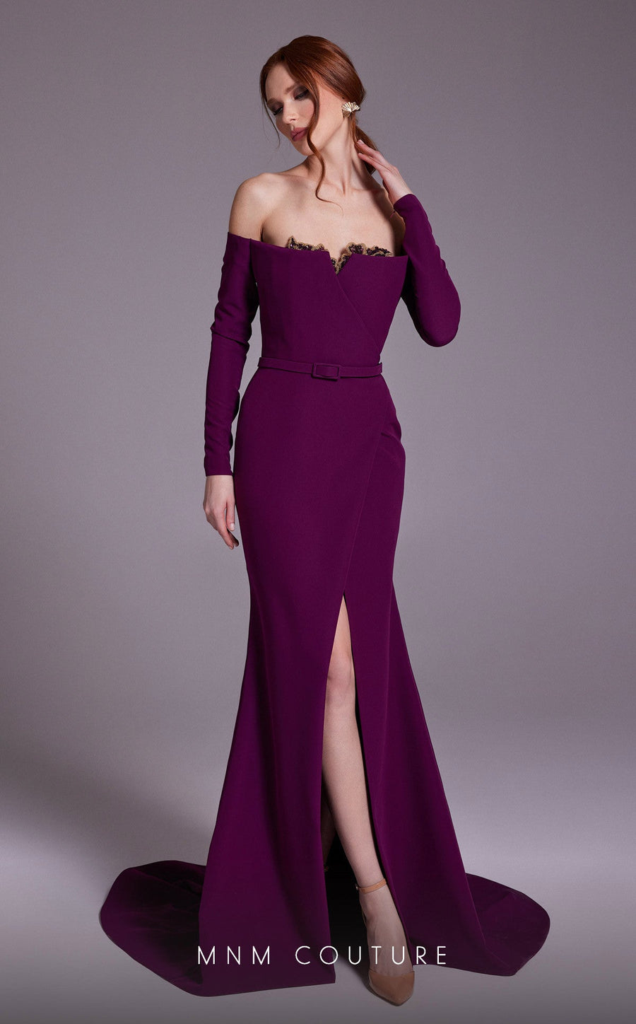 Formal Dresses Long Fitted Formal Evening Mermaid Dress Purple