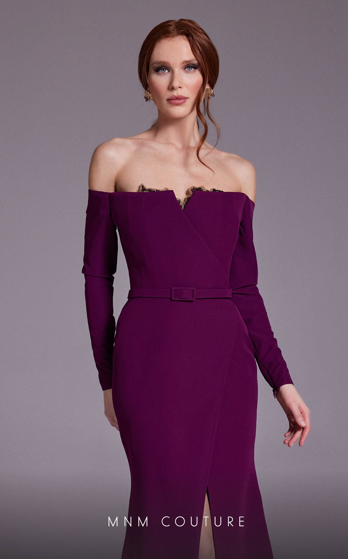 Formal Dresses Long Fitted Formal Evening Mermaid Dress Purple