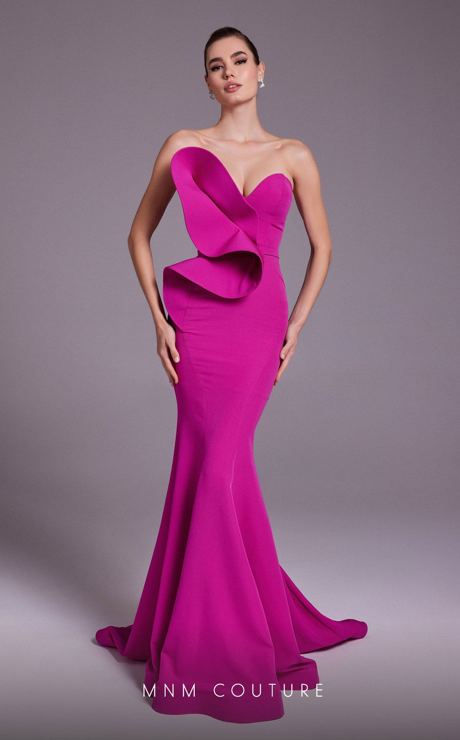 Formal Dresses Long Formal Evening Fitted Mermaid Dress Fuchsia