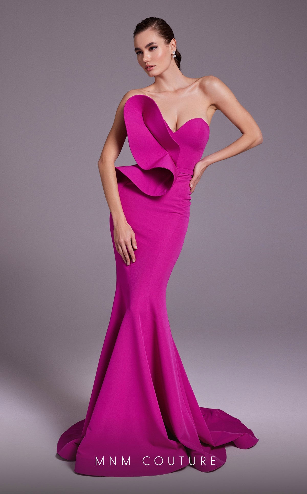 Formal Dresses Long Formal Evening Fitted Mermaid Dress Fuchsia