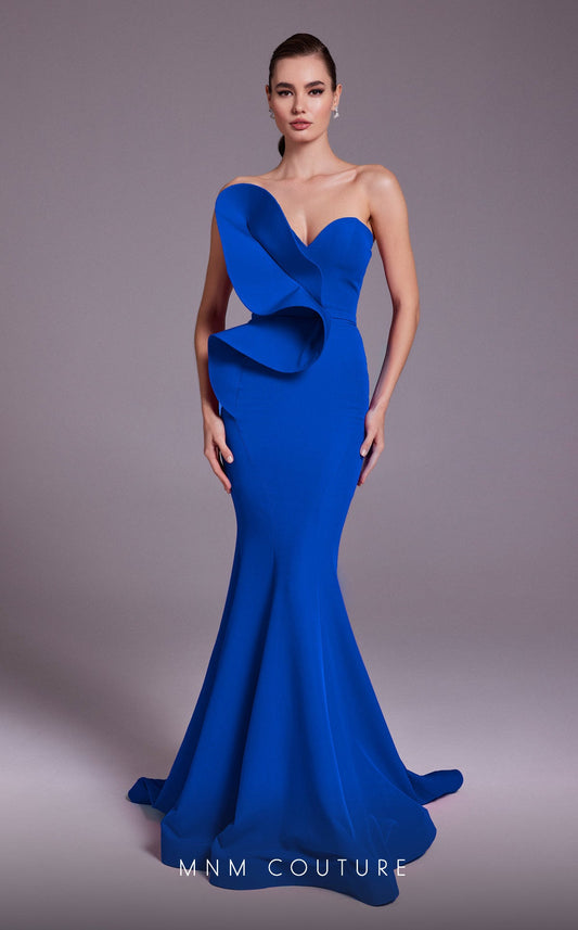 Formal Dresses Long Formal Evening Fitted Mermaid Dress Blue