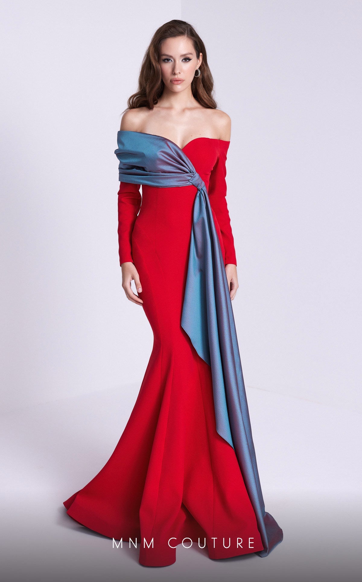 Formal Dresses Long Formal Two Tone Mermaid Evening Dress Red
