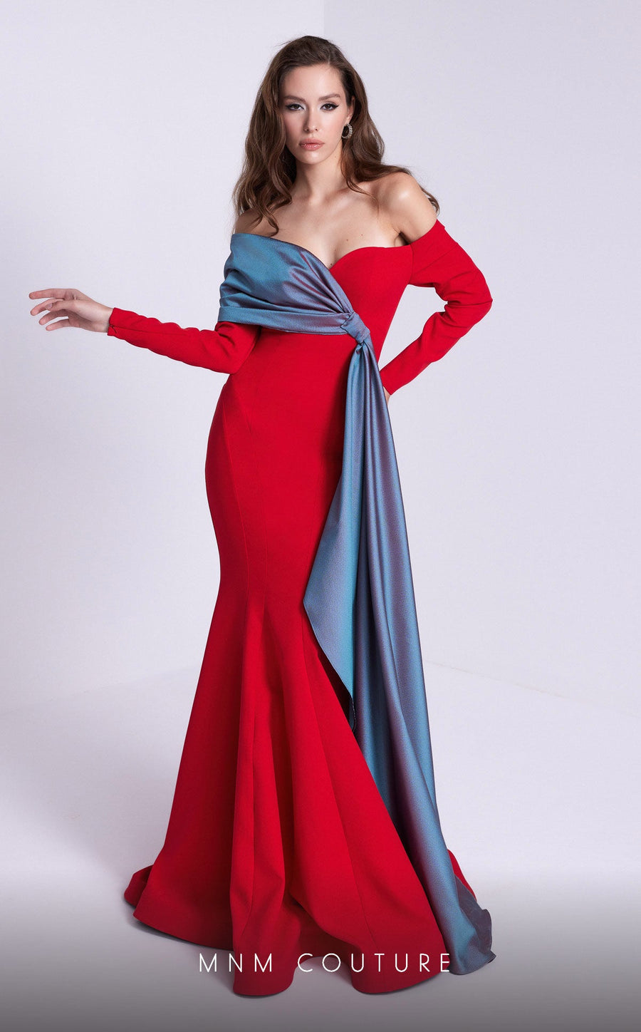 Formal Dresses Long Formal Two Tone Mermaid Evening Dress Red