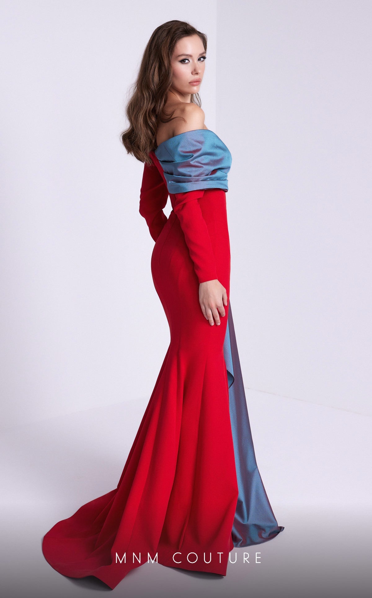 Formal Dresses Long Formal Two Tone Mermaid Evening Dress Red