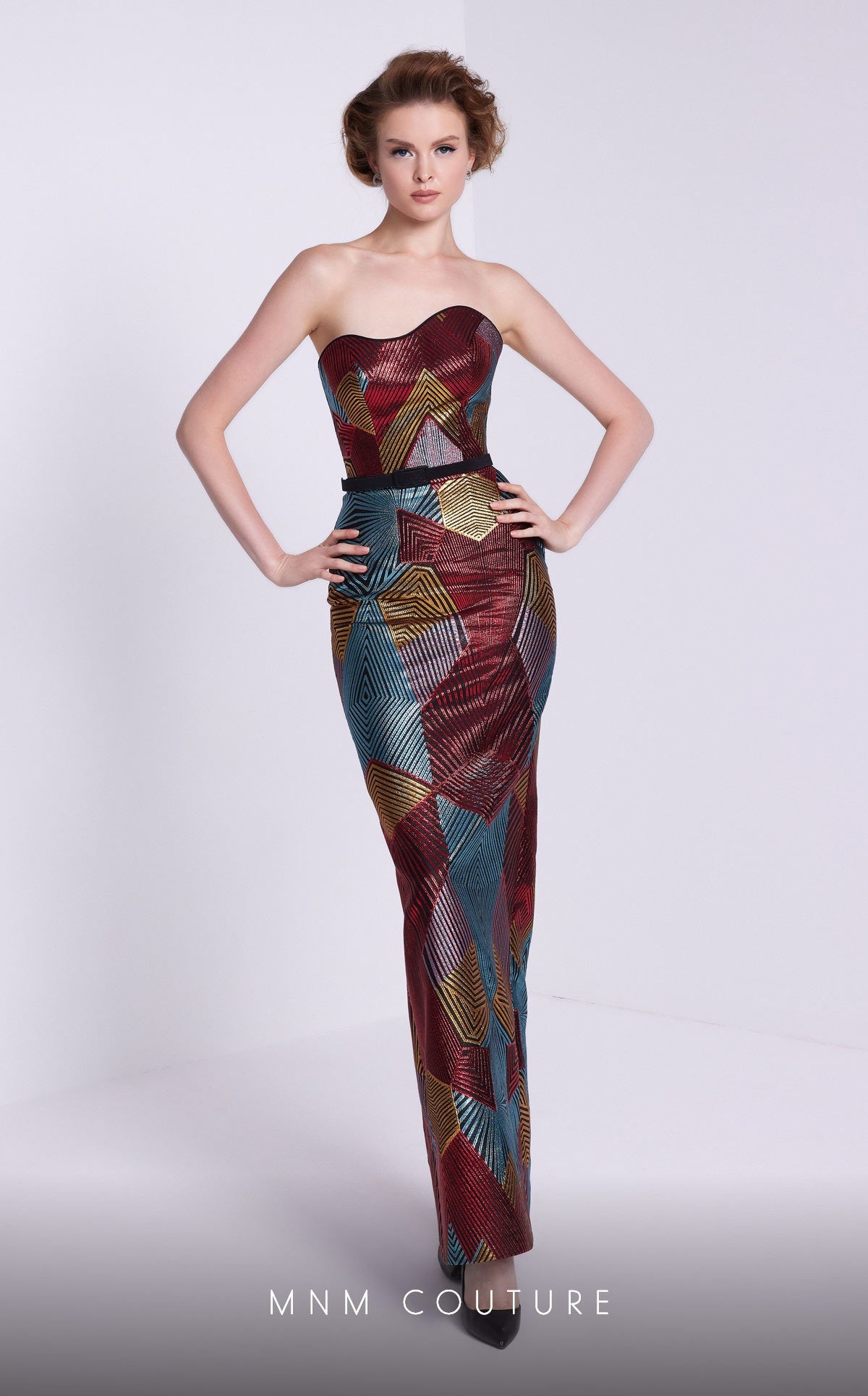 Formal Dresses Fitted Long Formal Detachable Puff Sleeves Prom Dress Black