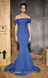 Prom Dresses Fitted Long Formal Mermaid Prom Dress Indigo