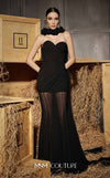 Prom Dresses Long Floral Formal Prom Fitted Dress Black