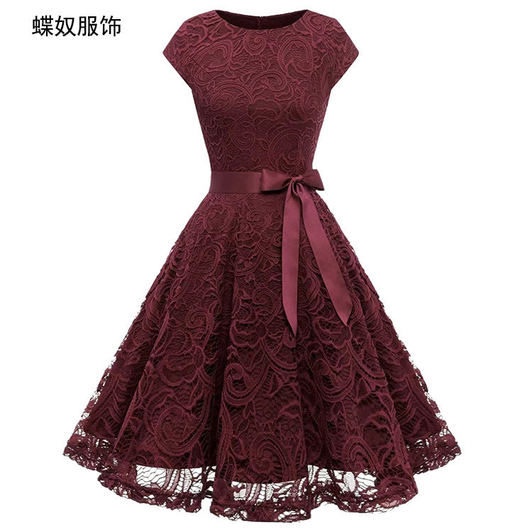 فستان كوكتيل قصير بأكمام قصيرة للبيع